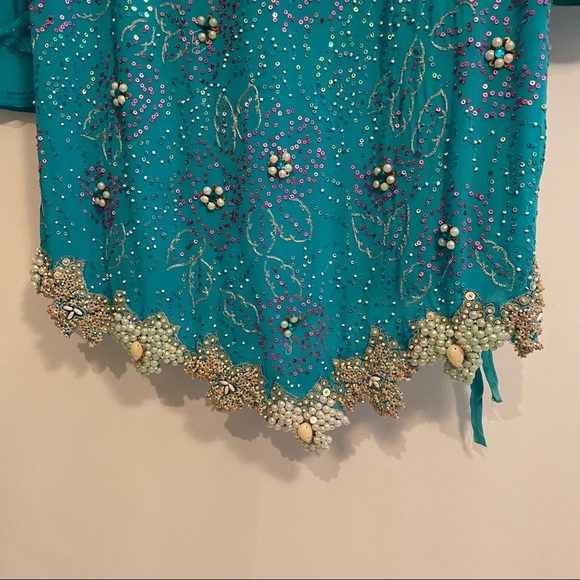 Punjab/Pakistan Salwar Kameez Suit – 3 Piece Blue, Size 36 - Picture 7 of 7
